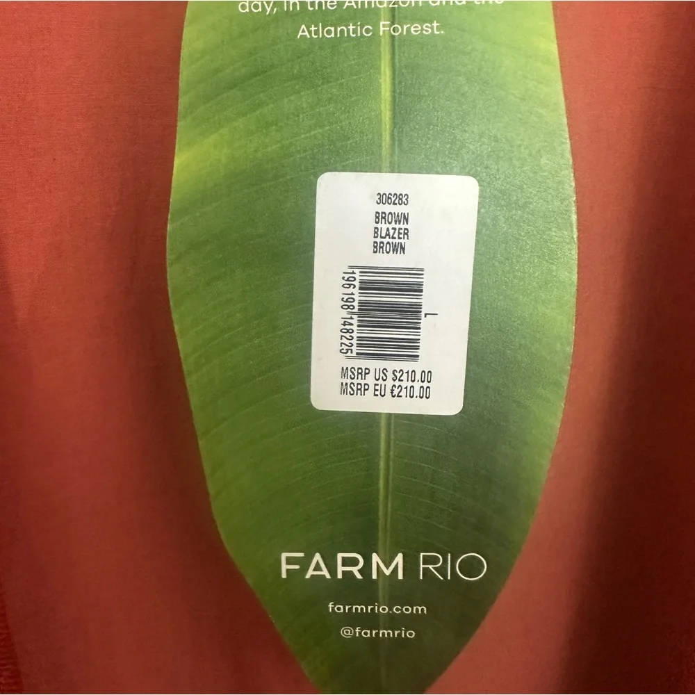FARM Rio Orange Blazer - Picture 4 of 11